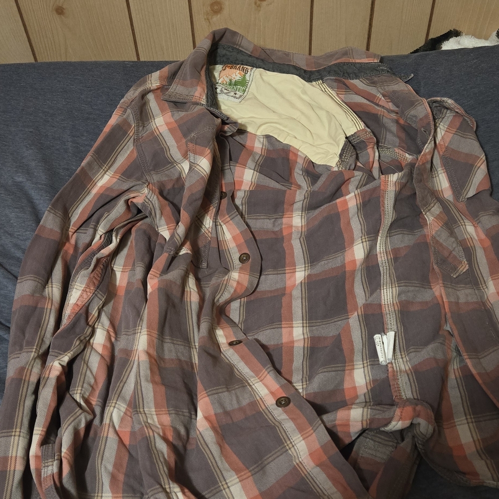 Plaid Button-Up Shirt